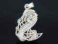 Flying Dragon Pendant Silver